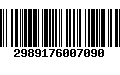 Código de Barras 2989176007090