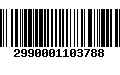 Código de Barras 2990001103788