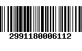 Código de Barras 2991180006112