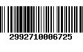 Código de Barras 2992710006725