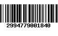 Código de Barras 2994779001840