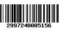 Código de Barras 2997240005156