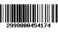 Código de Barras 2999000454174