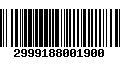 Código de Barras 2999188001900