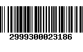 Código de Barras 2999300023186