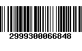 Código de Barras 2999300066848