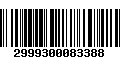 Código de Barras 2999300083388