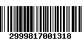 Código de Barras 2999817001318