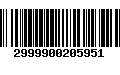 Código de Barras 2999900205951