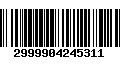 Código de Barras 2999904245311