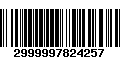 Código de Barras 2999997824257