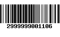 Código de Barras 2999999001106