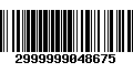 Código de Barras 2999999048675