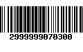 Código de Barras 2999999070300