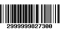 Código de Barras 2999999827300