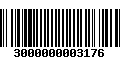 Código de Barras 3000000003176