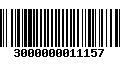 Código de Barras 3000000011157