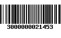 Código de Barras 3000000021453