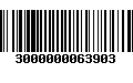 Código de Barras 3000000063903