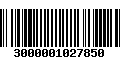 Código de Barras 3000001027850