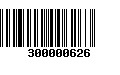 Código de Barras 300000626