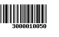 Código de Barras 3000010050