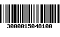 Código de Barras 3000015048100