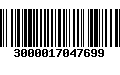 Código de Barras 3000017047699