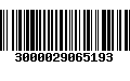 Código de Barras 3000029065193