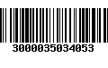 Código de Barras 3000035034053