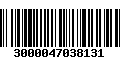 Código de Barras 3000047038131