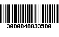 Código de Barras 3000048033500