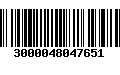 Código de Barras 3000048047651