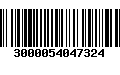 Código de Barras 3000054047324