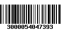 Código de Barras 3000054047393