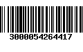 Código de Barras 3000054264417