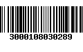 Código de Barras 3000108030289