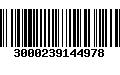 Código de Barras 3000239144978