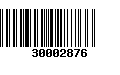 Código de Barras 30002876