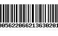 Código de Barras 3000562206621363020134