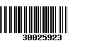 Código de Barras 30025923