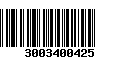 Código de Barras 3003400425