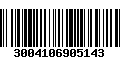 Código de Barras 3004106905143