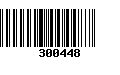 Código de Barras 300448