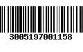 Código de Barras 3005197001158