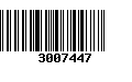 Código de Barras 3007447