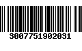 Código de Barras 3007751902031