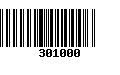 Código de Barras 301000