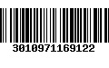 Código de Barras 3010971169122