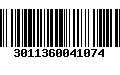 Código de Barras 3011360041074